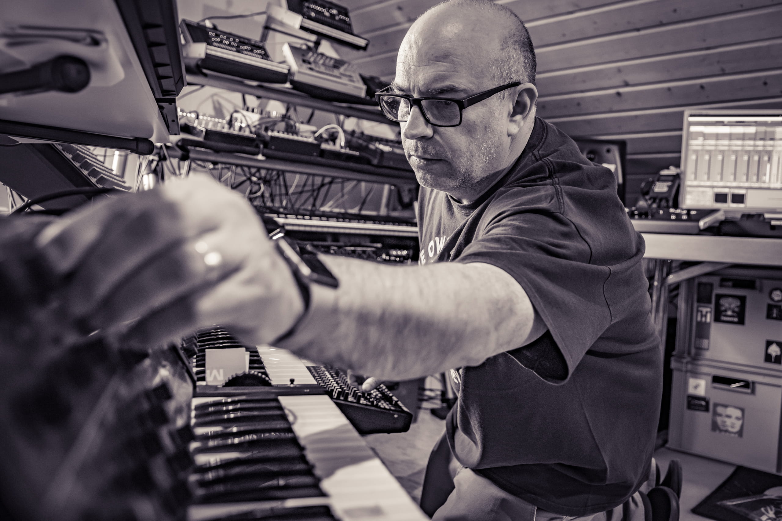 Maurizio Blanco in the Studio